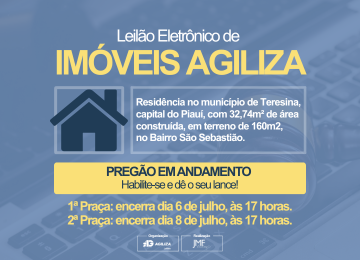 Leilão Eletrônico de Imóvel em Teresina – Pregão em andamento